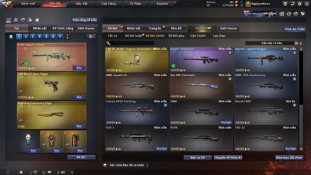 shop acc cf uy tin gia re